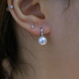 Freshwater Pearl Earrings Women 925 Sterling Silver Girl Birthday
