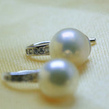 Freshwater Pearl Earrings Women 925 Sterling Silver Girl Birthday