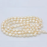 DIY 10-11mm Freshwater Pearl Necklace in White/Blue/Grey