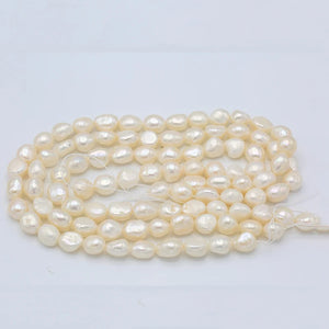 DIY 10-11mm Freshwater Pearl Necklace in White/Blue/Grey