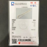 DIY 10-11mm Freshwater Pearl Necklace in White/Blue/Grey