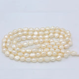 DIY 10-11mm Freshwater Pearl Necklace in White/Blue/Grey