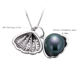 Shell Pendant Pearl Necklace Anniversary Jewelry for Women