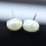 Baroque Nucleate Earring Flameball Pearl 925 Sterling Silver