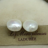 Baroque Nucleate Earring Flameball Pearl 925 Sterling Silver