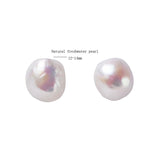 Baroque Nucleate Earring Flameball Pearl 925 Sterling Silver