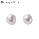 Baroque Nucleate Earring Flameball Pearl 925 Sterling Silver