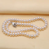 Freshwater Pearl Necklace 8-9mm Beads Jewelry 40cm/45cm/50cm