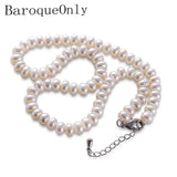 Freshwater Pearl Necklace 8-9mm Beads Jewelry 40cm/45cm/50cm