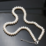 Freshwater Pearl Necklace 8-9mm Beads Jewelry 40cm/45cm/50cm