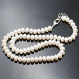 Freshwater Pearl Necklace 8-9mm Beads Jewelry 40cm/45cm/50cm