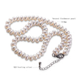 Freshwater Pearl Necklace 8-9mm Beads Jewelry 40cm/45cm/50cm