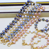 Zircon Heart Pendant Pearl Bracelets Natural Freshwater Pearls