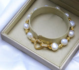 Zircon Heart Pendant Pearl Bracelets Natural Freshwater Pearls