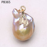 Flower Zircon Inset Freshwater Pearl Pendant for Women