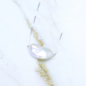 Baroque Pearl Pendant Necklace Real Freshwater Pearl Jewelry
