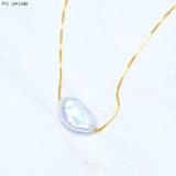 Baroque Pearl Pendant Necklace Real Freshwater Pearl Jewelry