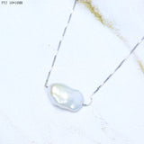 Baroque Pearl Pendant Necklace Real Freshwater Pearl Jewelry