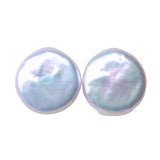 Natural Pearl Coin Shape Beads for DIY Earrings Jewelry Making