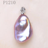925 Sterling Silver Baroque Pearl Pendant Necklace Elegant Women's Jewelry