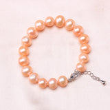 Baroque 100% Natural Freshwater Pearl Bracelet 9-10mm