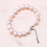 Baroque 100% Natural Freshwater Pearl Bracelet 9-10mm