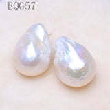 Baroqueonly 925 Sterling Silver Baroque Pearl Stud Earrings