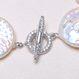 Baroque Natural Pearl Vintage Bracelet 925 Sterling Silver Party Gift