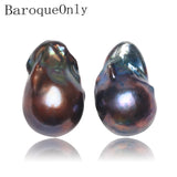 Baroque Pearl Earrings 925 Sterling Silver Personalized EQB