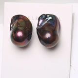 Baroque Pearl Earrings 925 Sterling Silver Personalized EQB