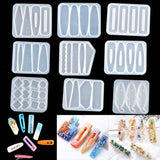 Resin Silicone Geometric Hair Clip Barrette Mold