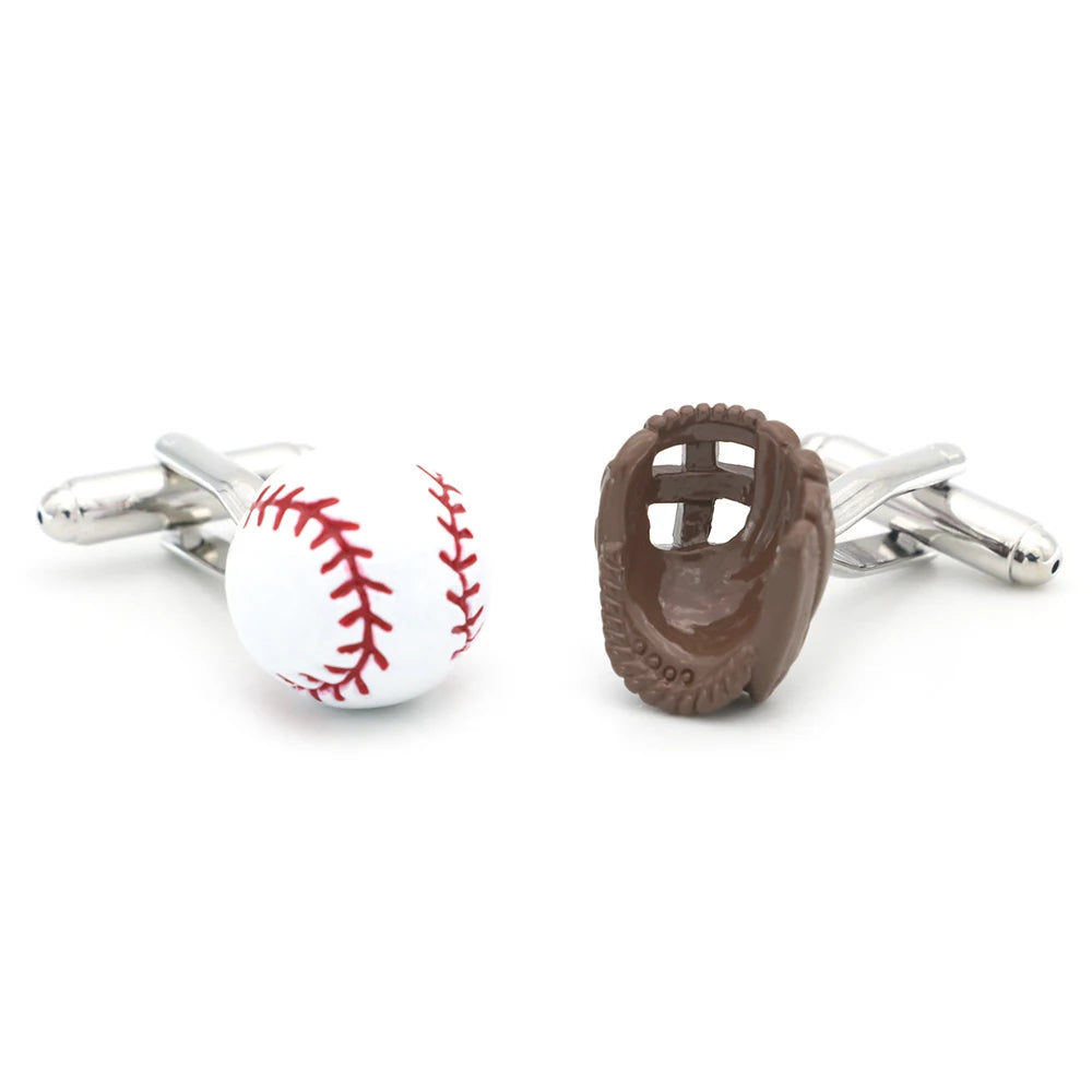 Men's Baseball Sport Brass Cufflinks Wholesale & Retail