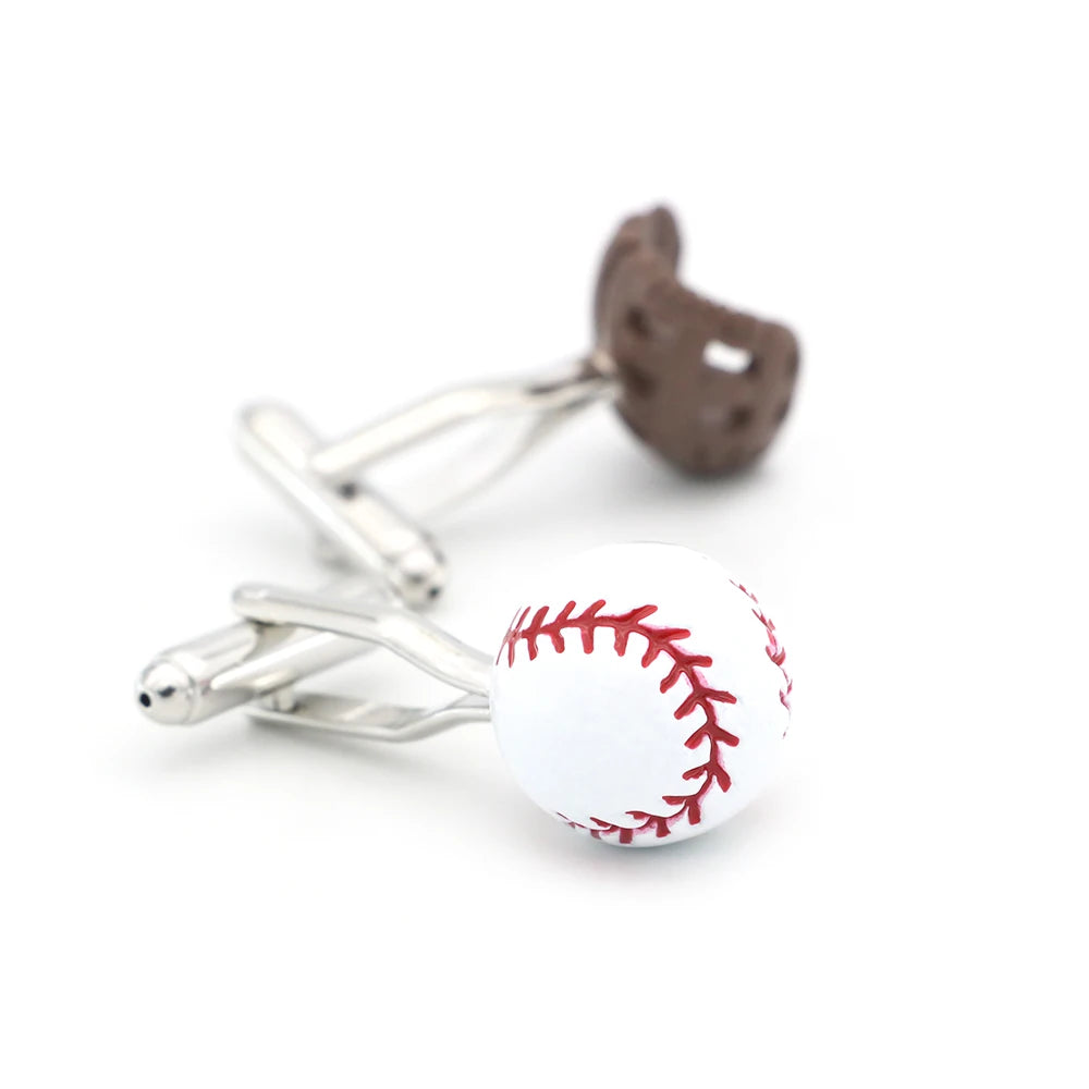 Men's Baseball Sport Brass Cufflinks Wholesale & Retail