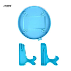 Baseball Shape Photo Frame Ornaments Molds Epoxy Resin DIY Craft