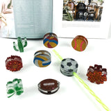 Baseball Football Straw Decorative Silicone Mould DIY Craft