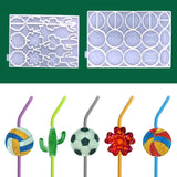 Baseball Football Straw Decorative Silicone Mould DIY Craft