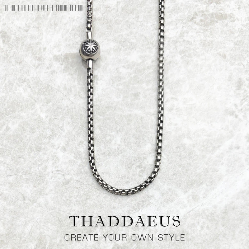925 Silver Charm Link Chain Necklace Strand Jewelry Europe Style