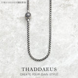 925 Silver Charm Link Chain Necklace Strand Jewelry Europe Style