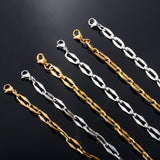 Stainless Steel Link Cable Chain Necklace Minimalism Choker