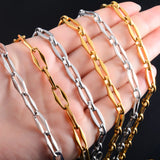 Stainless Steel Link Cable Chain Necklace Minimalism Choker