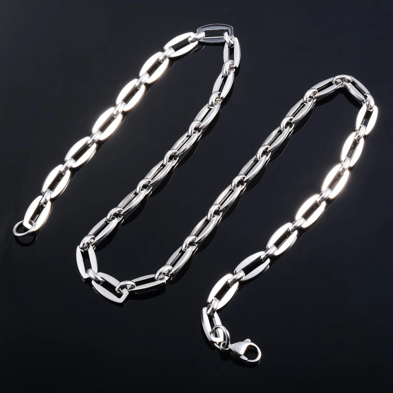Stainless Steel Link Cable Chain Necklace Minimalism Choker