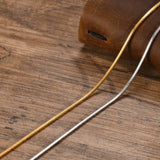 18K PVD Stainless Steel Snake Chain Necklace, Waterproof Flat Collar
