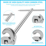 Basin Wrench Adjustable Steel Tap Nut Spanner Plumbing Repair Tool