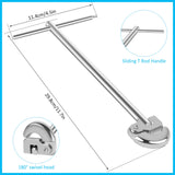 Basin Wrench Adjustable Steel Tap Nut Spanner Plumbing Repair Tool