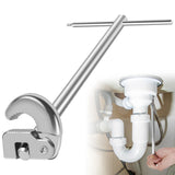 Basin Wrench Adjustable Steel Tap Nut Spanner Plumbing Repair Tool