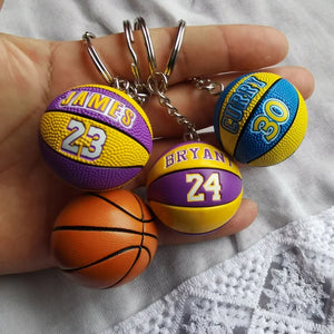 Basketball Star Idol Name Key Ring Match Ball Pendant For Keychains