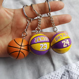 Basketball Star Idol Name Key Ring Match Ball Pendant For Keychains