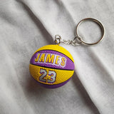 Basketball Star Idol Name Key Ring Match Ball Pendant For Keychains