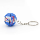 Basketball Star Keychain PVC Collectible Pendant Key Ring