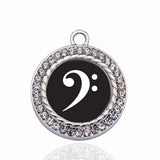 Bass Clef Circle Charm DIY Jewelry Making